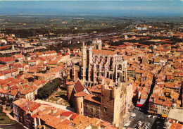 NARBONNE Vue Aerienne Le Palais Des Archeveques Et La Cathedrale Saint Just 28(scan Recto-verso) MB2338 - Narbonne