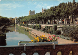 NARBONNE Le Canal De La Robine Au Fond L Hotel De Ville Et La Cathedrale 26(scan Recto-verso) MB2340 - Narbonne