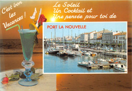 PORT LA NOUVELLE Le Soleil Un Cocktail Et Une Pensee Pour Toi 1(scan Recto-verso) MB2341 - Port La Nouvelle