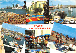 PORT LA NOUVELLE Le Port Le Marche De L Eglise Le Port De Plaisance La Plage 10(scan Recto-verso) MB2343 - Port La Nouvelle