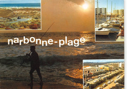 NARBONNE PLAGE Le Nouveau Port L Arrivee Sur La Station Par Le Massif De La Clape 21(scan Recto-verso) MB2345 - Narbonne