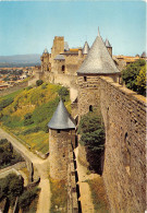 LA CITE DE CARCASSONNE Vue D Ensemble Sur Le Chateau Comtal Et Ses Remaprts 1(scan Recto-verso) MB2346 - Carcassonne