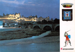 CARCASSONNE Vue D Enuit Depuis Les Rives 26scan Recto-verso) MB2348 - Carcassonne