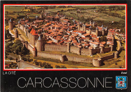 CITE DE CARCASSONNE Vue Aerienne De La Cite Prise Du Nord Est 19(scan Recto-verso) MB2349 - Carcassonne