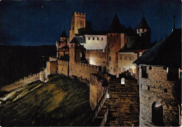 CITE DE CARCASSONNE Vue De Nuit Sur Le Chateau Comtal 17(scan Recto-verso) MB2353 - Carcassonne
