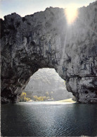 VALLON PONT D ARC Jeux De Lumiere Sur Le Pont D Arc Au Soleil Levant 26(scan Recto-verso) MB2356 - Vallon Pont D'Arc