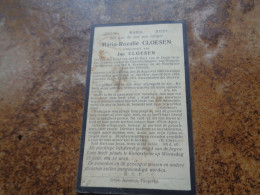 Doodsprentje/Bidprentje  Maria-Rozalie CLOESEN   Koninxheim 1862-1933  (Echtg Jan CLOESEN) - Godsdienst & Esoterisme