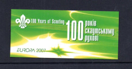 EUROPA - Ukraine - 2007 - Europa / Scouting Booklet Complete MNH   Sg £15.25 - 2007