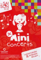 *CPM - Programme MINI CONCERT Du Concervatoire De CAEN (14) - Musique Et Musiciens