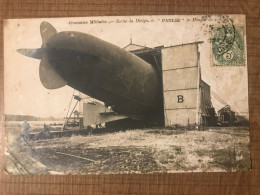 Aérostation Militaire Sortie Du Dirigeable PATRIE Du Hangar  - Ausrüstung