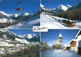 12498263 Klosters GR Luftseilbahn Pferdeschlitten Silvretta Kirchplatz St. Jakob - Other & Unclassified