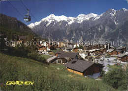 12497701 Graechen VS Weisshorn Brunegghorn Bishorn Graechen - Sonstige & Ohne Zuordnung