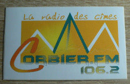 AUTOCOLLANT RADIO : CORBIER FM - LA RADIO DES CIMES - Adesivi