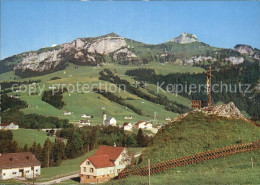 12493613 Bruelisau Mit Blick Zum Kamor Und Hoher Kasten Kreuz Bruelisau - Autres & Non Classés