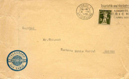 Mail Von Zurich 1933  - Touristik Und Verkehr Schweiz Kongress In Zurich 1933 -Tellknabe 183 - Poststempel