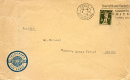Mail Von Zurich 1933  - Touristik Und Verkehr Schweiz Kongress In Zurich 1933 -Tellknabe 183 - Marcophilie