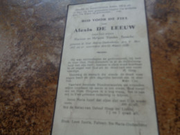 Doodsprentje/Bidprentje   Alexis DE LEEUW   St Maria-Oudenhove 1857-1939  (Zn † Marinus & Melania Vanden Bossche) - Religion &  Esoterik