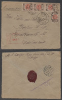 LETTONIE - LATVIJA - RIGA / 1921 LETTRE RECOMMANDEE CENSUREE POUR BERLIN (ref 8299) - Latvia