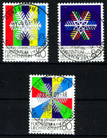 LIECHTENSTEIN 1983 Nr 834-836 Zentrisch Gestempelt X19CB52 - Usados