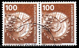 BRD DS INDUSTRIE U. TECHNIK Nr 854 Gestempelt WAAGR PAAR X28088A - Used Stamps