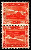 SAARGEBIET LANDSCHAFTEN Nr 59A Kdr III Ungebraucht SENKR X3BEA8E - Unused Stamps