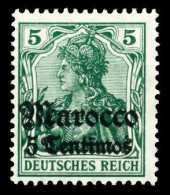 DEUTSCHE AUSLANDSPOSTÄMTER MAROKKO Nr 35 Postfrisch X41CCC2 - Deutsche Post In Marokko