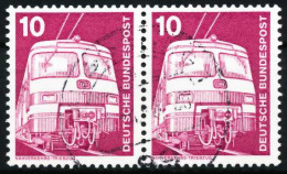 BRD DS INDUSTRIE U. TECHNIK Nr 847 Gestempelt WAAGR PAAR X66C23A - Used Stamps