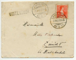SCHWEIZ 1907 Nr 98 BRIEF EF X6B6AF2 - Lettres & Documents