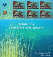 Slovakia - 2024 - Europa CEPT - Underwater Flora And Fauna - Alpine Bullhead Fish - Mint Stamp BOOKLET - Ungebraucht