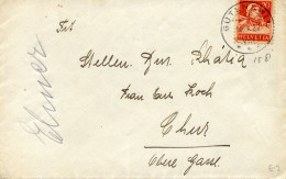 2 Mail Von Gutenswil 1927 - Tellbrustbild 158 - Marcofilie