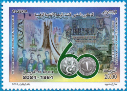 Algérie 2024 - 1980 60e Anniversaire Du Dinar Algérien - Coins