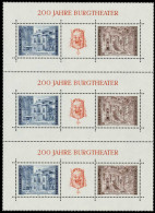 ÖSTERREICH Block 3 Postfrisch URA S5AAD32 - Blocks & Sheetlets & Panes