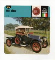 FICHE AUTOMOBILE - FIAT ZERO - Cars