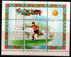 RAS AL KHAIMAH 1970 FOOTBALL WORLD CHAMPIONSHIP MEXICO   BLOCK MI No  BLOCK 79 MNH VF!! - Altri & Non Classificati