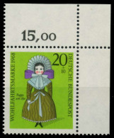 BRD 1968 Nr 572 Postfrisch ECKE-ORE X8C6CEA - Unused Stamps