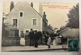 Chatillon-Coligny Loiret Pont-Neuf Unbras Du Loing Voyagé Vers Viet-nam Tonkin 1910 - Chatillon Coligny