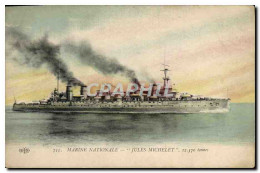 CPA Bateau Jules Michelet  - Warships