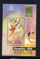 OLYMPICS - Indonesia-  2000 - Sydney Olymphilex Souvenir Sheet  MNH - Estate 2000: Sydney