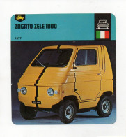 FICHE AUTOMOBILE - ZAGATO ZELE 1000 - Voitures