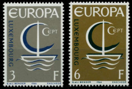 LUXEMBURG 1966 Nr 733-734 Postfrisch S04B472 - Unused Stamps