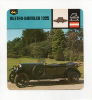 FICHE AUTOMOBILE - AUSTRO-DAIMLER 1925 - KFZ