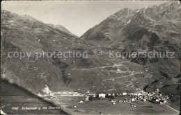 12475110 Andermatt Fliegeraufnahme Mit Oberalp Andermatt - Andere & Zonder Classificatie