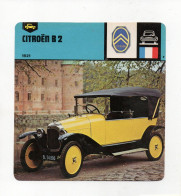 FICHE AUTOMOBILE - CITROËN B 2 - Auto's