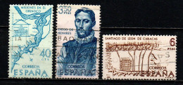 SPAGNA - 1968 - CONQUISTARORI DELL'AMERICA: DIEGO DI HENARES, CARTA DELL'ORINOCO E DI SANTIAGO- USATI - Used Stamps