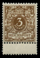 D-REICH KRONE ADLER Nr 45e Postfrisch Gepr. X72706E - Ungebraucht