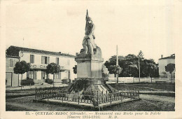 33* QUEYRAC MEDOC  Monument Aux Morts           MA90,1102 - Autres & Non Classés