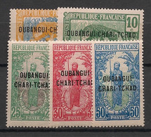 OUBANGUI - 1922 - N°YT. 20 à 24 - Série Complète - Neuf Luxe ** / MNH / Postfrisch - Unused Stamps