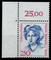 BERLIN DS FRAUEN Nr 845 Postfrisch ECKE-OLI X72B45E - Unused Stamps