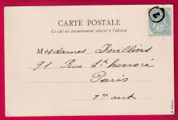 N°111 JOUR DE L'AN 1ER JANVIER 1904 7 DANS UN CERCLE PARIS LETTRE - 1877-1920: Semi-Moderne