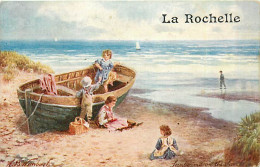 17* LA ROCHELLE  (illustree H.B. Wilbursh ) Plage                MA91-1493 - La Rochelle